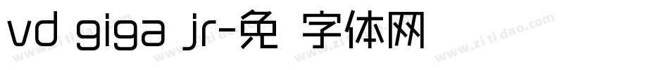 vd giga jr字体转换